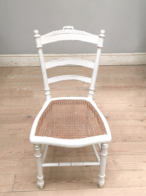 old french cane bedroom chair